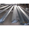 Top quality galvanized cold bending Structural Steel Channel Z purlins dimensions